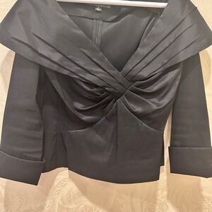 Milla Bell taffeta/spandex cocktail top; size 12